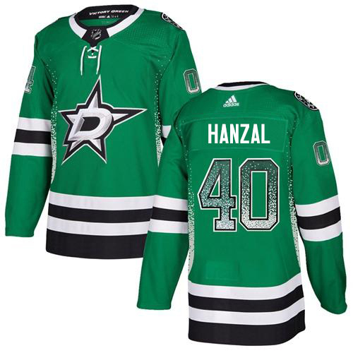 Adidas Men Dallas Stars #40 Martin Hanzal Green Home Authentic Drift Fashion Stitched NHL Jersey->dallas stars->NHL Jersey